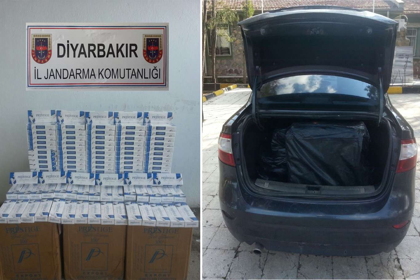 Esrar ve sigara kaçakçılarına baskın 